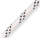 Marlowbraid Drisse Polyester 6mm Blanc Liseré Noir