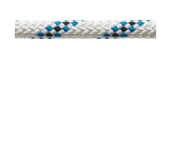 Marlow Drisse Polyester Marlowbraid 12mm Blanc-Bleu Lot19m